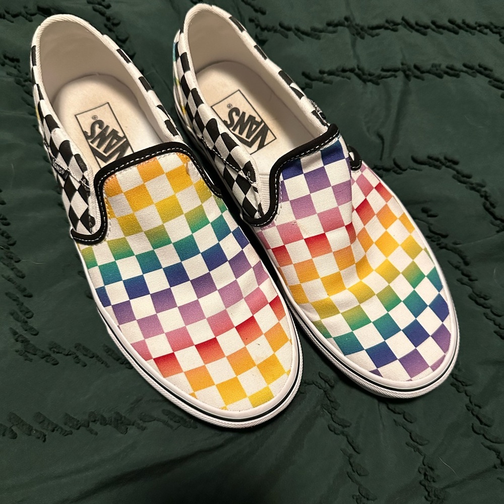 Vans Multicolor Checkered Slip-On Sneakers
